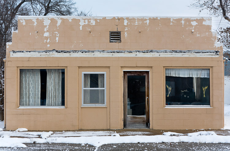 Home With Painted Windows